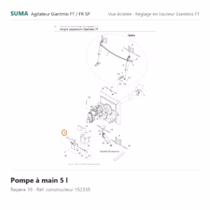 Pompe à main 5 l SUMA Giantmix FT / Giantmix FR SP – 152335