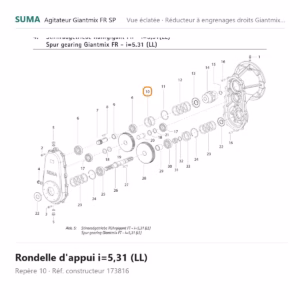 Rondelle d'appui i=5,31 (LL) SUMA Giantmix FR SP – 173816