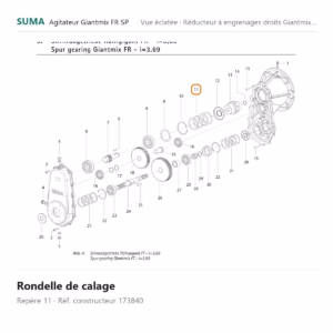 Rondelle de calage SUMA Giantmix FR SP – 173840