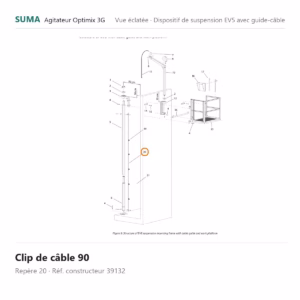 Clip de câble 90 SUMA Optimix 3G – 39132