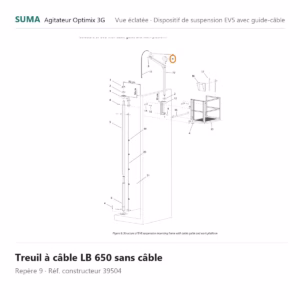 Treuil à câble LB 650 sans câble SUMA Optimix 3G – 39504