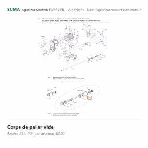 Corps de palier vide SUMA Giantmix FR SP / Giantmix FR – 40300