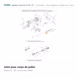 Joint pour corps de palier SUMA Giantmix FR SP / Giantmix FR – 40400