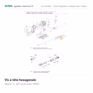 Vis à tête hexagonale SUMA Giantmix FR – 40500