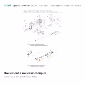 Roulement à rouleaux coniques SUMA Giantmix FR SP / Giantmix FR – 40800