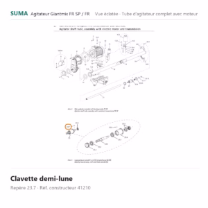 Clavette demi-lune SUMA Giantmix FR SP / Giantmix FR – 41210