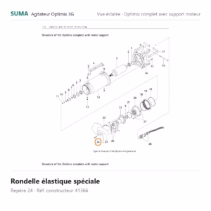 Rondelle élastique spéciale SUMA Optimix 3G – 41366