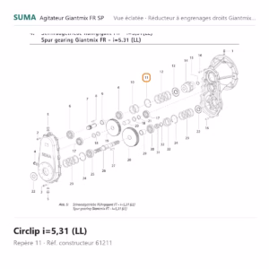 Circlip i=5,31 (LL) SUMA Giantmix FR SP – 61211