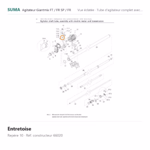 Entretoise SUMA Giantmix FT / Giantmix FR SP / Giantmix FR – 66020