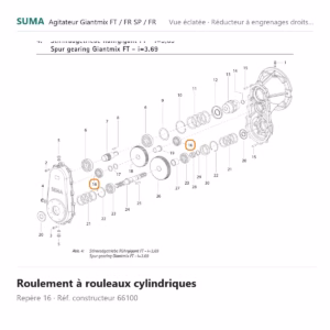 Roulement à rouleaux cylindriques SUMA Giantmix FT / Giantmix FR SP / Giantmix FR – 66100