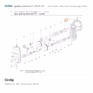 Circlip SUMA Giantmix FT / Giantmix FR SP / Giantmix FR – 66130
