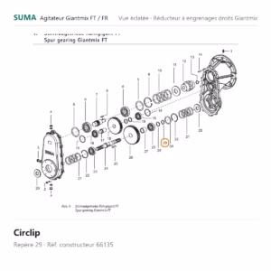 Circlip SUMA Giantmix FT / Giantmix FR – 66135