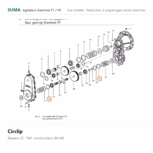 Circlip SUMA Giantmix FT / Giantmix FR – 66140