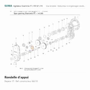 Rondelle d'appui SUMA Giantmix FT / Giantmix FR SP / Giantmix FR – 66210