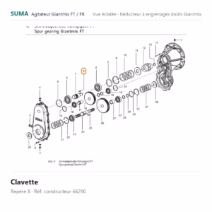 Clavette SUMA Giantmix FT / Giantmix FR – 66290