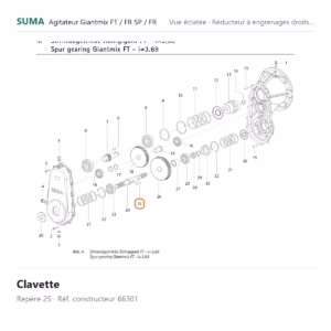 Clavette SUMA Giantmix FT / Giantmix FR SP / Giantmix FR – 66301