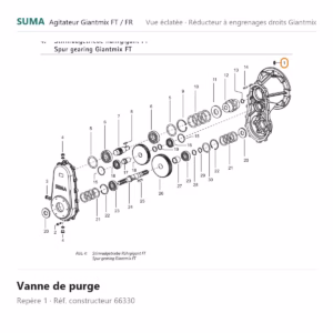Vanne de purge SUMA Giantmix FT / Giantmix FR – 66330