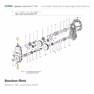 Bouchon fileté SUMA Giantmix FT / Giantmix FR – 66350