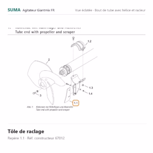 Tôle de raclage SUMA Giantmix FR – 67012