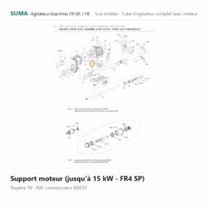 Support moteur (jusqu'à 15 kW - FR4 SP) SUMA Giantmix FR SP / Giantmix FR – 69252