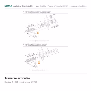 Traverse articulée SUMA Giantmix FR – 69740