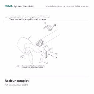 Racleur complet SUMA Giantmix FR – 69800